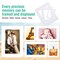 25 Pack 5x7 Pre-Cut Mat Board Show Kit for 4x6 Photos, Prints or Artworks, 25 Core Bevel Cut Matts and 25 Backing Boards and 25 Crystal Plastic Bags, White